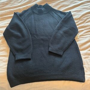 free People Sunbeam Black Knit Sweater NWT